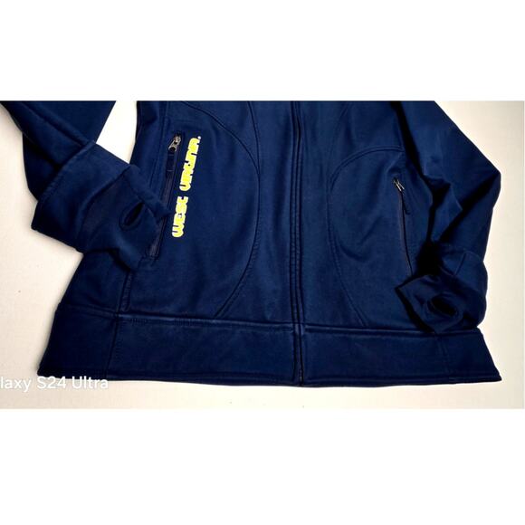 Columbia Blue Hooded Jacket Embroidered West Virginia Mountaineers Women's XL - Picture 8 of 10